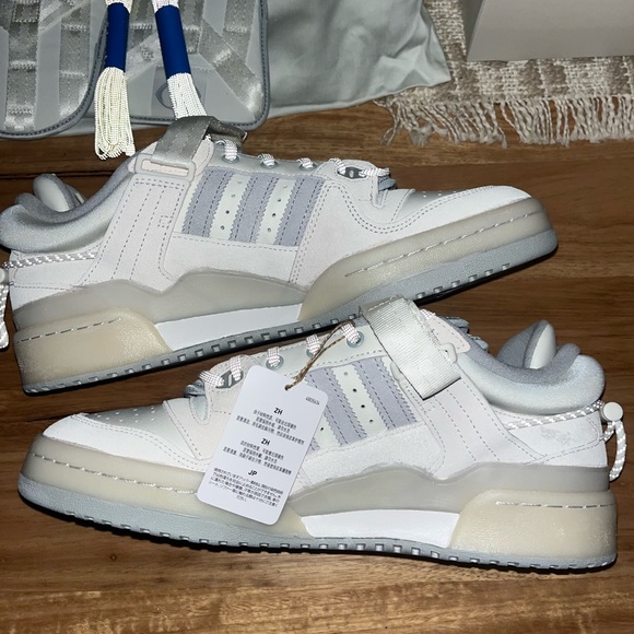 Adidas X Bad Bunny - LAST Forum Low "White" Sneakers - Picture 2 of 9